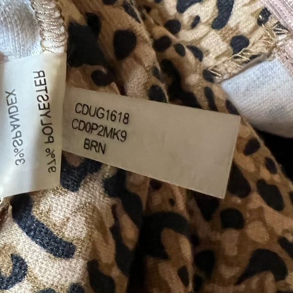 Calvin Klein Leopard Print Short Sleeve Dress Size 6 - Picture 7 of 8